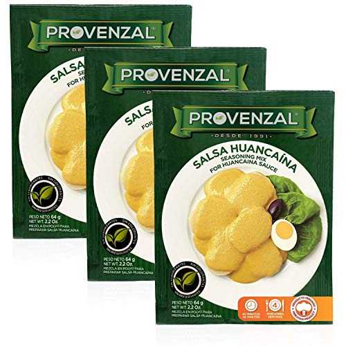 ワンカイナ プロベンザル 各 2.2 オンスの 3 パック - 3 ソブレ Huancaina Provenzal 3 pack of 2.2 oz each - 3 sobres