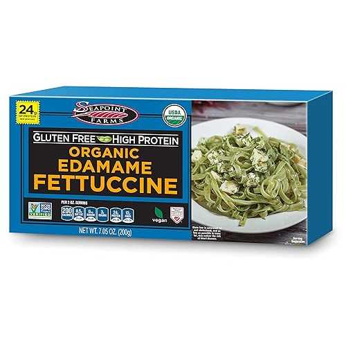 Seapoint Farms Organic Edamame Fettuccine, Healthy Gluten-Free Noodles, 3 Pack, 7.05 Ounce (pack of 3)