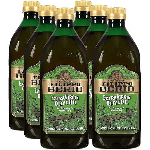 フィリッポ ベリオ エクストラバージン オリーブオイル、50.7 オンス、6 パック Filippo Berio Extra Virgin Olive Oil, 50.7 Ounce rPET Bottle (Pack of 6)