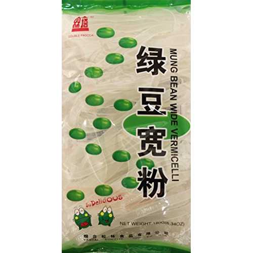 (?豆?粉) 緑豆そら豆スレッド クリスタル ヌードル - 春雨、ワイド 6.34 オンス (6 個パック) CAIKEZI (?豆?粉) Mung Bean broad Been Threads Crystal Noodle -Vermicelli, Wide 6.34 oz (Pack of 6)