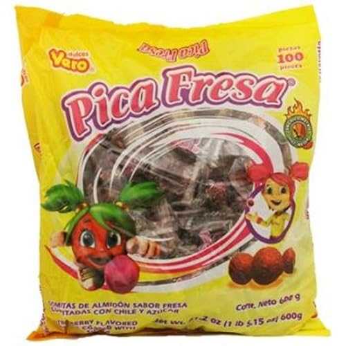 Vero Pica Fresca ストロベリーチリグミ - 100ct Vero Pica Fresca Strawberry Chili Gummies - 100ct