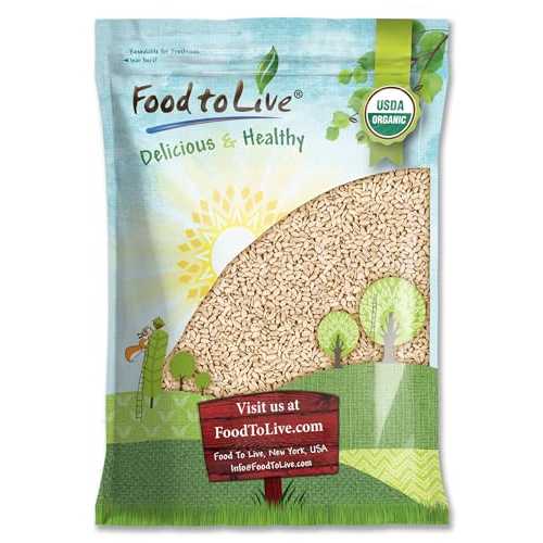 有機ひまわりの種 Food to Live Organic Sunflower Seeds, 5 Pounds Hulled, Raw, Non-GMO, Dried Kernels, Unsalted, Kosher, Vegan, Keto, Paleo, Sirtfood, Bulk, Good Source of Protein