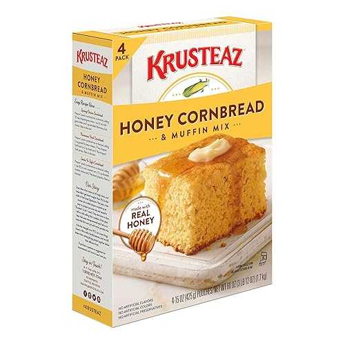Krusteaz ナチュラルハニー コーンブレッドとマフィン ミックス、60 オンス Penguin Natural Foods Krusteaz Natural Honey Cornbread and Muffin Mix, 60 oz.
