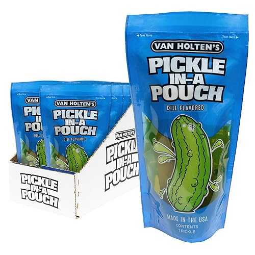 Van Holten's ピクルス - ジャンボ ディル ピクルス パウチ - 12 パック Van Holten's Pickles - Jumbo Dill Pickle-In-A-Pouch - 12 Pack