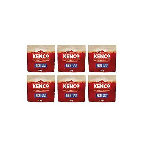 ケンコー リッチインスタントコーヒー エコ詰替用 150g(6本入) Kenco Rich Instant Coffee Eco Refill 150 g (Pack of 6)