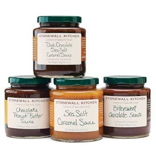 Stonewall Kitchen, Dessert Sauce Collection, 4-Piece Gift Set画像