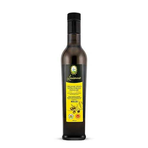 Louianna - Organic Extra Virgin Olive Oil, Low Acidity and High Polyphenol Olive Oil, Pure Olive Oil for Dipping, Baking, and Drizzling, 500 mL