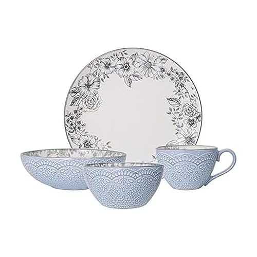 Pfaltzgraff ガブリエラ グレー 16 ピース ストーンウェア ディナーウェア セット 4 人用サービス - ガブリエラ グレー Pfaltzgraff Gabriela Gray 16-Piece Stoneware Dinnerware Set, Service for 4 - ,Gabriela Grey画像