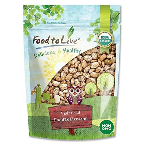 ??? ???, 1.36kg - ?GMO, ??, ?? Food to Live Organic Pinto Beans, 3 Pounds Non-GMO, Frijioles Pintos, Whole Dried Beans, Sproutable, Vegan, Kosher, Bulk. High in Iron, Potassium, Fiber, Protein. For S