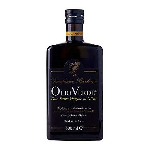 Olio Verde シチリア産エキストラバージン オリーブオイル、16.9 オンスボトル (2 個パック) Olio Verde Sicilian Extra Virgin Olive Oil, 16.9-Ounce Bottle (Pack of 2)