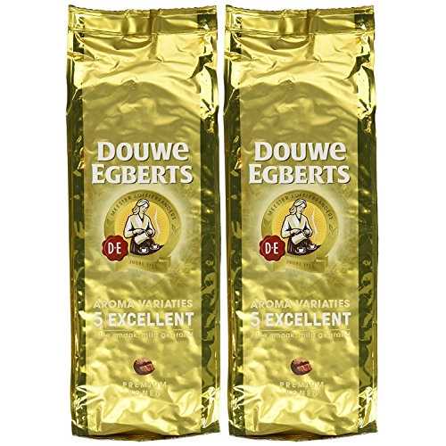 Douwe Egberts エクセレントアロマ全粒コーヒー 17.6 オンス (2 個パック) Douwe Egberts Excellent Aroma Whole Bean Coffee 17.6 Oz (Pack of 2)