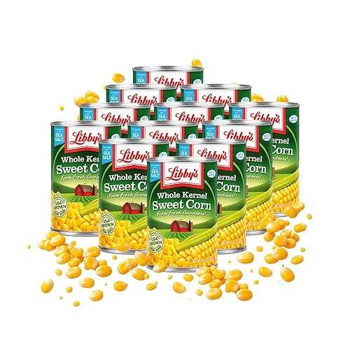 Libby's Whole Kernel Sweet Corn | Naturally Sweet Flavor | Golden Yellow | Just-Off-The-Cob Crispness | Seasoned with Sea Salt | Grown & Made in the USA | 15.25 oz cans (Pack of 12) 11,602円