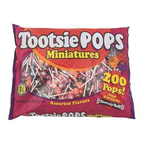 ???? ?? ? ?? - ?? & ?? ?? 1kg Miniature Tootsie Roll Pops - 200 Pops Filled with Chewy Tootsie Roll - 18 Different Flavors - Candy & Bulk Candy 2.25 lbs