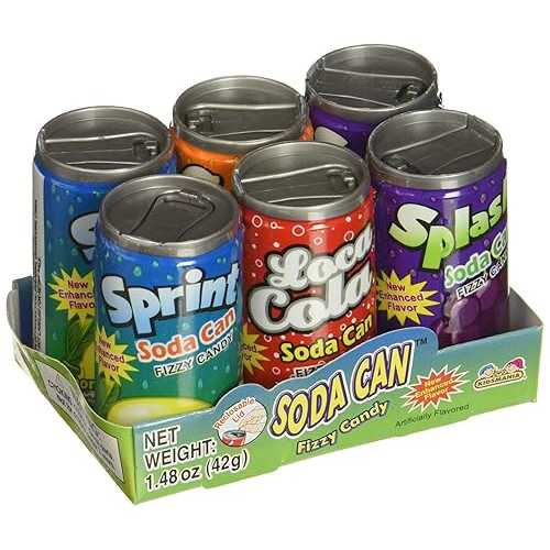 キッズマニア ソーダ缶 シュワシュワキャンディ 72缶 バラエティパック Asub Shop Kidsmania Soda Can Fizzy Candy 72 Can Variety Pack