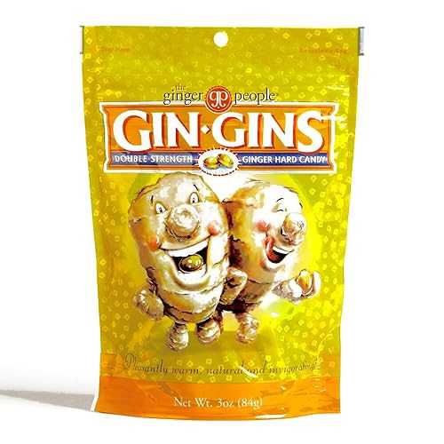 ジン ジン ダブル ストレングス ジンジャー ハード キャンディ 各 3 オンス (1 注文につき 3 個) BFYSYO Gin Gins Double Strength Ginger Hard Candy 3 oz each (3 Items Per Order)