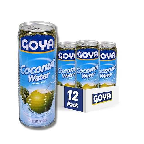 ?? ??? ?? ?? ??, 500g (12? ?) Goya Foods Coconut Water with Pulp, 17.6 Ounce (Pack of 12)