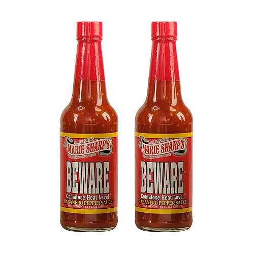 ?? ??? ??? ???? ??? ???? ?? ??, 283.5g (2? ?) Marie Sharp's Marie Sharp's BEWARE Comatose Heat Level Habanero Pepper Sauce, 10 oz | Extreme Heat Hot Sauce from Belize | All-Natural, No Pr