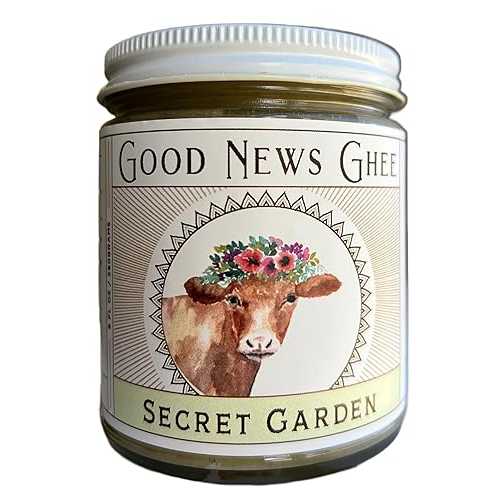 Goddess Ghee Good News Ghee Secret Garden Blend Grass Fed High Vitamin Butter Oil, 9oz