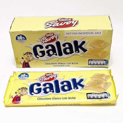 ガラック チョコレート ブランコ コン レチェ デ ベネズエラ、内容量: 1 caja con 5 barras de 130gr c/u Galak Chocolate Blanco con Leche de Venezuela, contenido neto: 1 caja con 5 barras de 130gr c/u