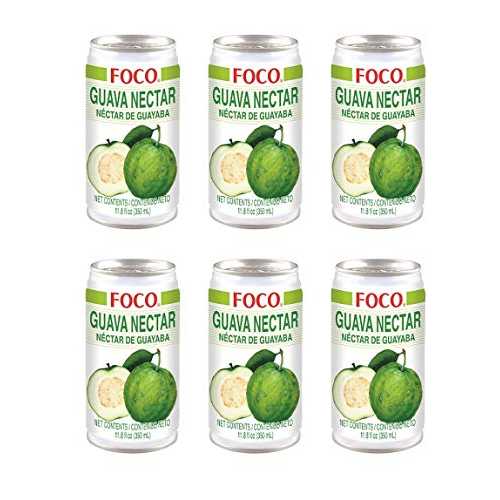 フォコ グアバ ネクター (6 パック、合計 70.8 液量オンス) Foco Guava Nectar (6 Pack, Total of 70.8fl.oz)