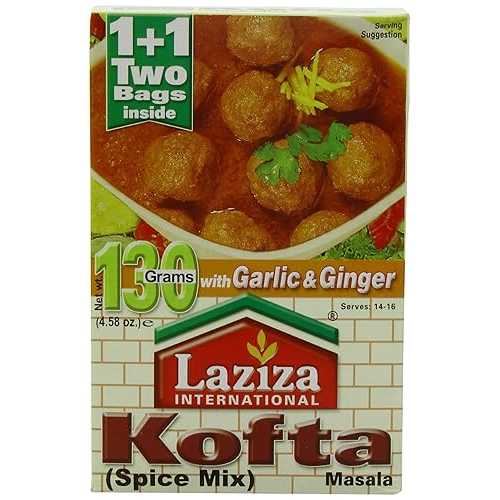 ラジーザ コフタ マサラ、130 グラム箱 (6 個パック) Laziza Kofta Masala, 130-Gram Boxes (Pack of 6)