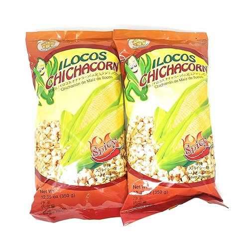 Ilocos Chicacorn Ilocos Chichacorn Cornick Corn Nuts - Spicy Flavor, 12.35 oz (350g), 2 Pack