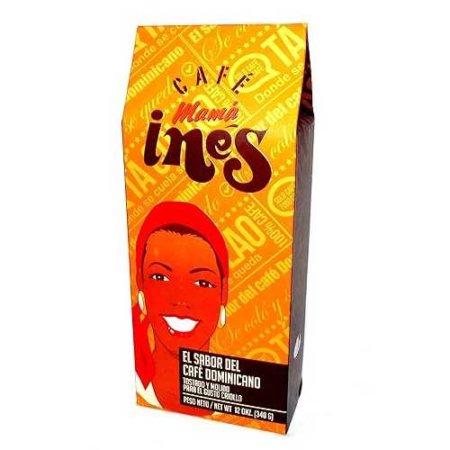 カフェ ママ アイネス トラディショナル ドミニカ グラウンド コーヒー バッグ 12 オンス Cafe Mama Ines Traditional Dominican Ground Coffee Bag 12 Oz