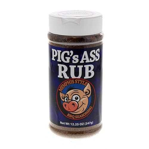 Pig's Ass Rub メンフィス スタイル BBQ 調味料 12.25 オンス ボトル Old World Pig's Ass Rub Memphis Style BBQ Seasoning 12.25 ounce Bottle