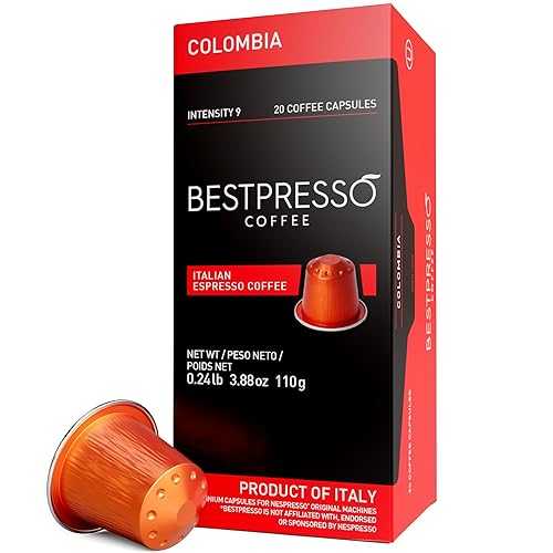 Bestpresso コーヒー ネスプレッソオリジナルマシン用 120 ポッド 認定正規エスプレッソコロンビアブレンドポッド ネスプレッソオリジナルと互換性あり 60 日間満足保証 Bestpresso Coffee for Nespresso Original Machine 120 pods Certified Genuine Es