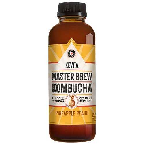 KEVITA マスター ブリュー コンブチャ パイナップル ピーチ、15.2 オンス (6 個パック) KEVITA Master Brew Kombucha Pineapple Peach, 15.2 Ounce (Pack of 6)