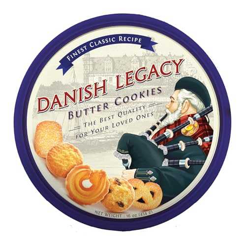 デンマークレガシーバタークッキー、16オンス Danish Legacy Butter Cookies, 16 oz