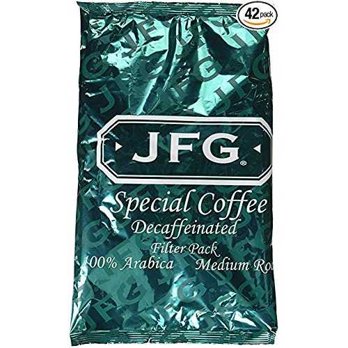 JFG カフェインレス スペシャル ブレンド フィルター パック、1.3 オンス (42 個) JFG Decaffeinated Special Blend Filter Pack, 1.3 Ounce (42 Count)