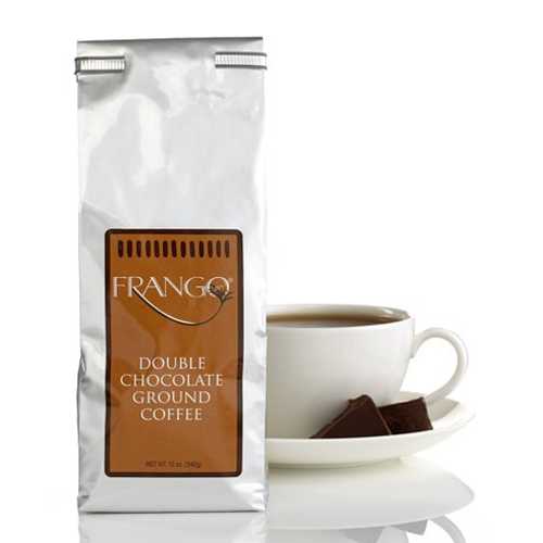 フランゴフレーバーコーヒー、12オンスのダブルチョコレートバルブバッグ Frango Flavored Coffee, 12 oz Double Chocolate Valve Bag