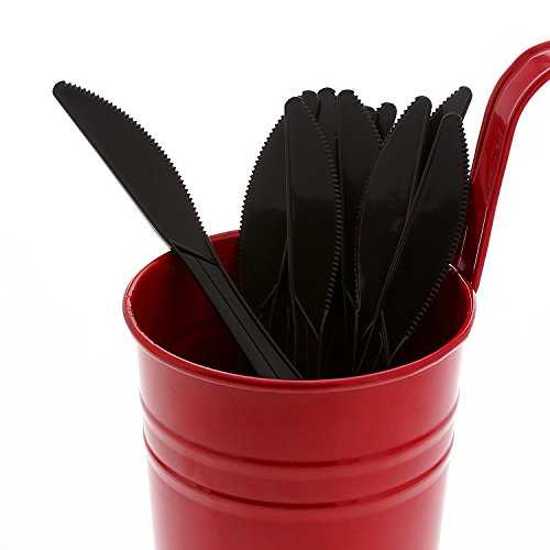 AmerCare Medium Weight Black Polypropylene Knives, Case of 1000 その他-キッチン用品・食器・調理器具