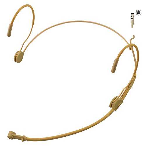 JK MIC-J 069 イヤーフック ヘッドウォーン ヘッドセット 単一指向性マイク Shure ワイヤレス ボディパック トランスミッターと互換性あり - ミニ XLR TA4F プラグ J K JK MIC-J 069 Earhook Headworn Headset Unidirectional Microphone Compatib