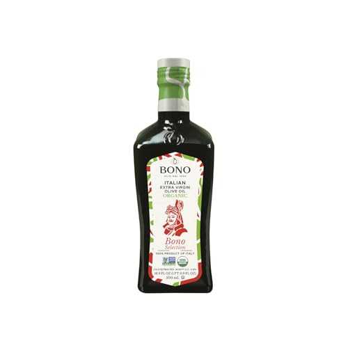 Bono 100% イタリア産オーガニック エクストラバージン オリーブオイル、16.9 液量オンス Bono 100% Italian Organic Extra Virgin Olive Oil, 16.9 fl oz
