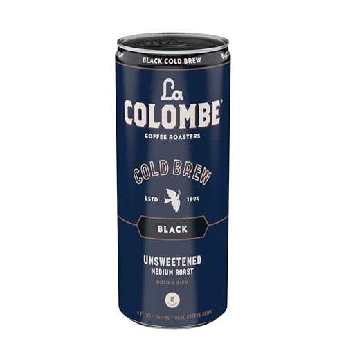 La Colombe Brazilian Cold Brew - 9 Fl. Oz. 4 Pack - Ready-to-Drink, 100% Arabica, Single-Origin, Medium Roast Cold Pressed Espresso Coffee, 15 Calories, Double-Filtered, Bold & Rich Coffee, 120mg Natural Caffeine