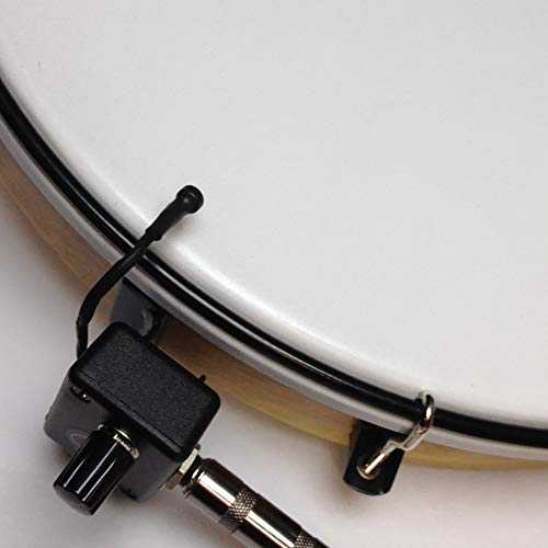 Goat Skin Bodhran Pickup with 6 Inch Flexible Micro-Gooseneck by Myers Pickups
