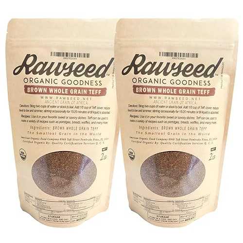 Rawseed Organic Goodness Rawseed Organic Brown Whole Grain African Teff (Rawseed Organic Brown Whole Grain African Teff 2 Lbs 2 Pack