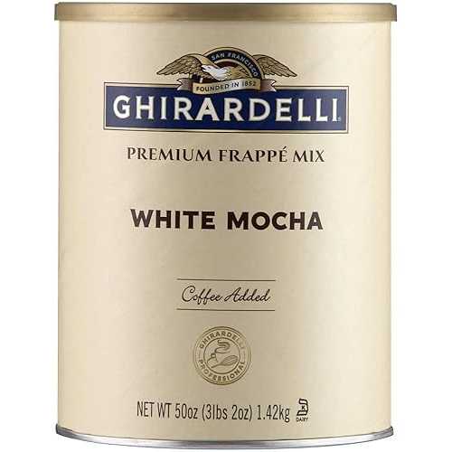 Ghirardelli Mix, White Mocha Frappe, 49.92 oz,(Pack of 1)