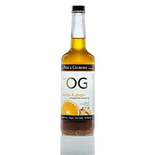 The OG 24オンス - 風味豊かなビーガン オレンジ ジンジャー セサミ ビネグレット & マリネ Pine & Gilmore The OG 24oz - A Savory Vegan Orange Ginger Sesame Vinaigrette & Marinade