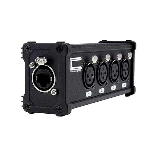 4 チャンネル 3 ピン XLR メス アダプター - シングル Ethercon ケーブル - コンパクト Cat6 マルチ ネットワーク スネーク レシーバー - ライブ ステージ、ホーム スタジオ レコーディング用 - RJ45 Cat5/Cat6 イーサネット ケーブル経由の XLR｜Glomarket