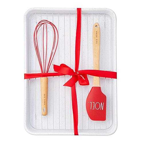Rae Dunn Collection ホリデーベーキングセット 4点 ベーキングシート付き COOK WITH COLOR Rae Dunn Collection 4 Piece Holiday Baking Set with Baking Sheet