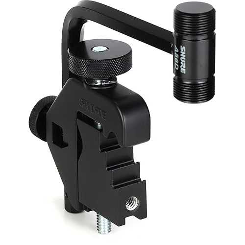 Shure A56D ユニバーサル マイク ドラム マウントは 5/8 インチのスイベル アダプターに対応 Shure A56D Universal Microphone Drum Mount Accommodates 5/8-Inch Swivel Adapters