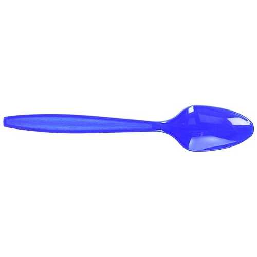 Amscan 43601.105 Plastic Spoons, One Size, Bright Royal Blue