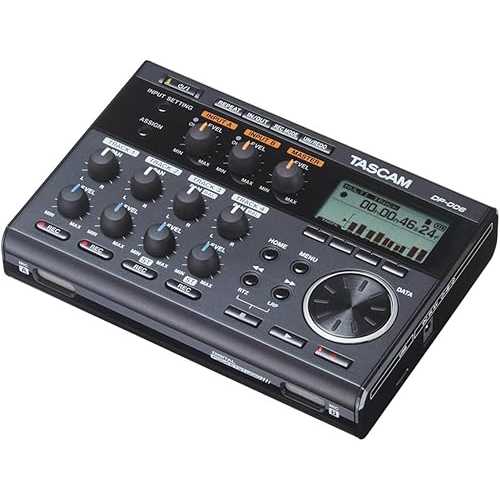 Tascam DP-006 6-Track Digital Pocketstudio Multi-Track Audio Recorder, Built-in Mics, Songwriting, Battery Operated