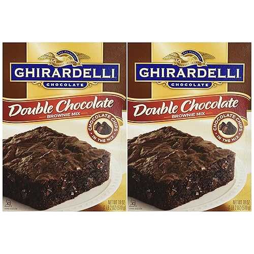 ギラデリ チョコレート ダブルチョコレート ブラウニー ミックス 18オンス (2箱) Ghirardelli Chocolate DOUBLE CHOCOLATE Brownie Mix 18oz. (2 Boxes)