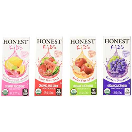 Honest Kids オーガニック フルーツ ジュース ドリンク ボックス、アソート フレーバー、329.34 オンス Honest Kids Organic Fruit Juice Drink Boxes, Assorted Flavors, 329.34 oz