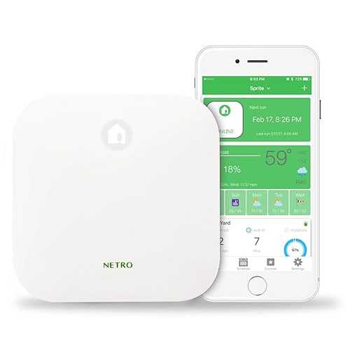 Netro Smart Sprinkler Controller, Pearl White, Sprite-12, WiFi, 12 Zone, WaterSense Certified, Compatible with Alexa