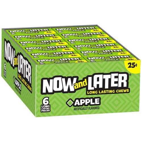 Candy World. Now and Later Apple 24ct Box ..2 Box Deal ( From candy World)